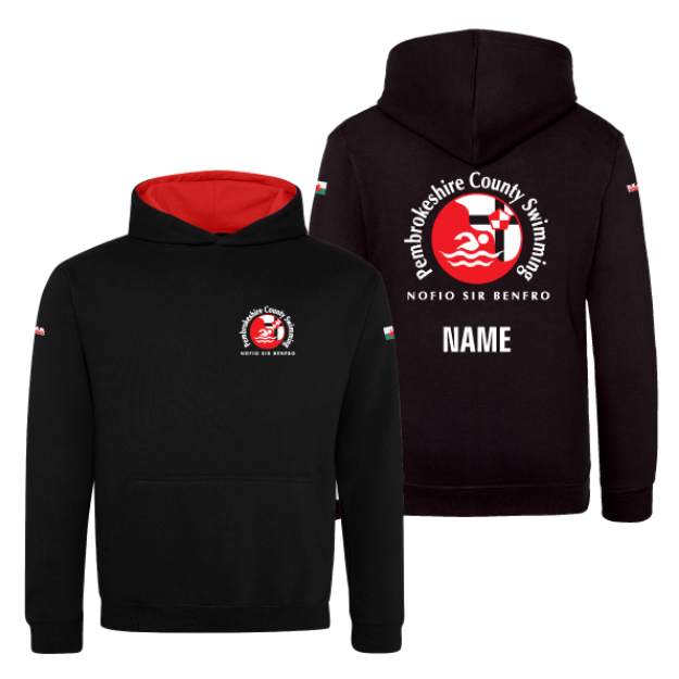 Picture of Pembrokeshire County Swimming - Kids Two Tone Hoodies