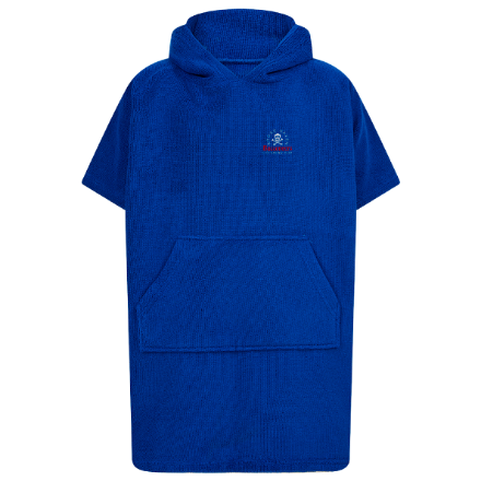 Royal Blue Picture of Broad Haven Buccaneers - Kids Towel Poncho