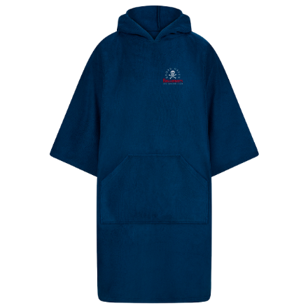 Navy Picture of Broad Haven Buccaneers - Adults Towel Poncho