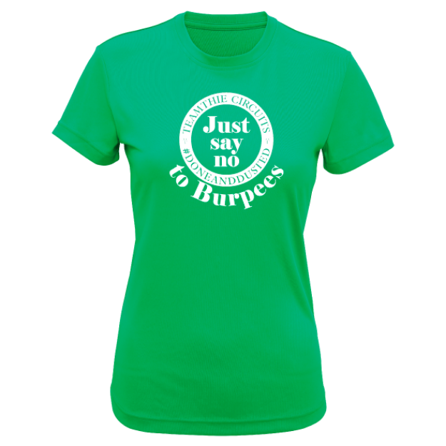 Picture of TeamThie - 'Just Say No To Burpees' Ladies Fit T-Shirt