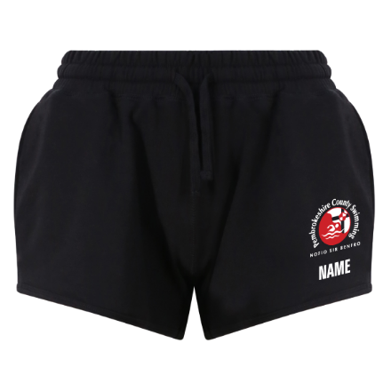 Show details for Pembrokeshire County Swimming - Ladies Fit Jogger Shorts Picture of Pembrokeshire County Swimming - Ladies Fit Jogger Shorts