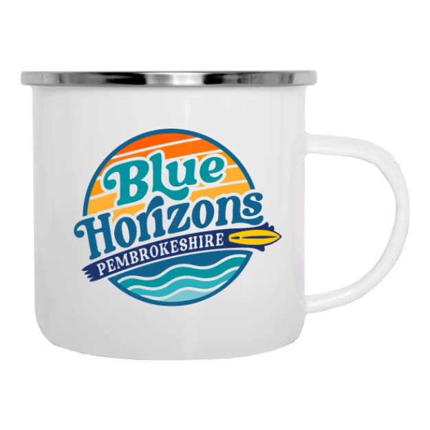Picture of Blue Horizons Surf Club - Enamel Mugs