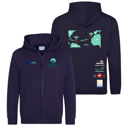 Navy Picture of Merched y Môr - Kids Zip Hoodies